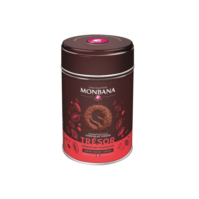 Chocolat en poudre MONBANA, 1 kg Trésor de monbana, préparation pour  chocolat gourmand, chocolat chaud : : Epicerie